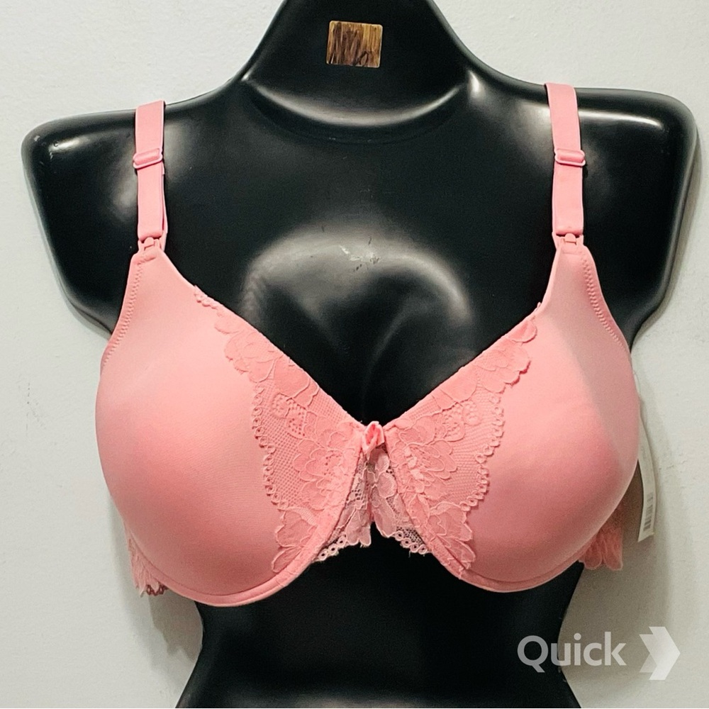 NWT Dynabelly Molded Cup Nursing Bra in Pink